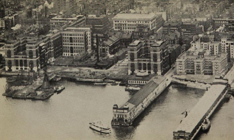 The Bellevue Hospital campus in 1920. (Society of Alumni of Bellevue Hospital via National Library of Medicine)