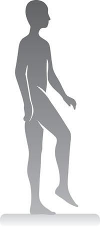 Standing On One Foot Illustration