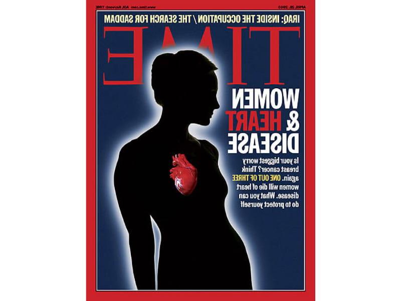 《沙巴足球体育平台》杂志2003年一期的封面故事聚焦于心脏病. 女性的头号杀手. (沙巴足球体育平台/媒体银行)